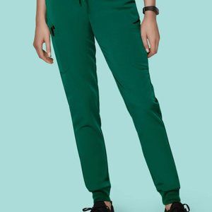 Mandala Hunter Green Jogger Scrubs Medium